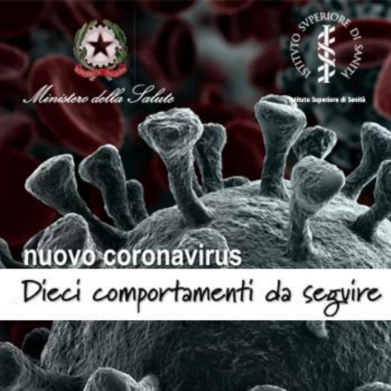Nuovo Coronavirus: Decalogo Iss e Ministero  della Salute