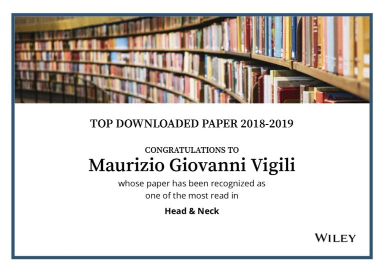 Head & Neck Top Downloaded Paper 2018-2019
